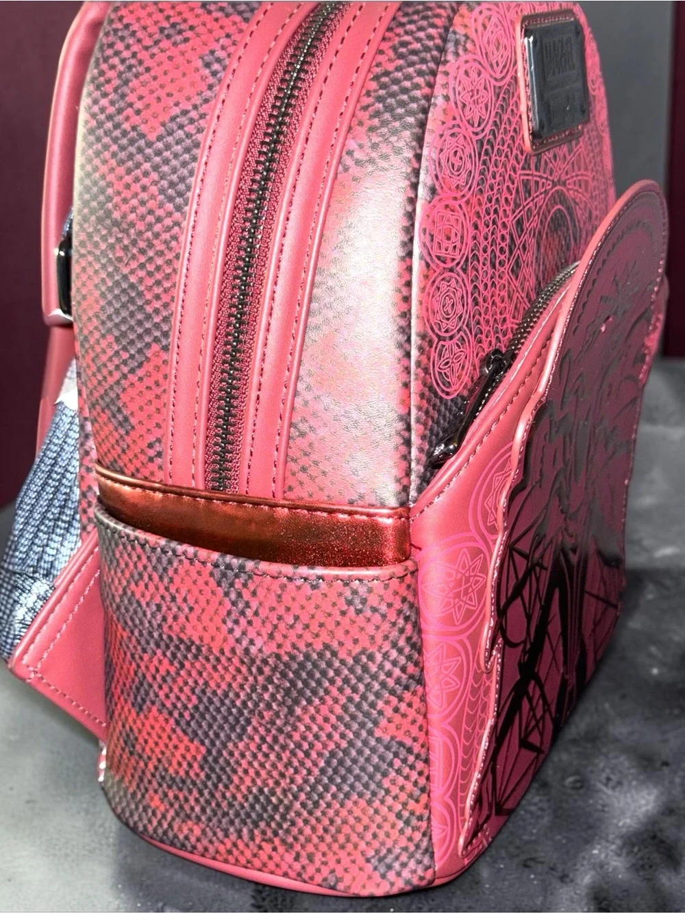 Loungefly Disney Parks Marvel Mystical Avenger Scarlet Witch Red Mini Backpack