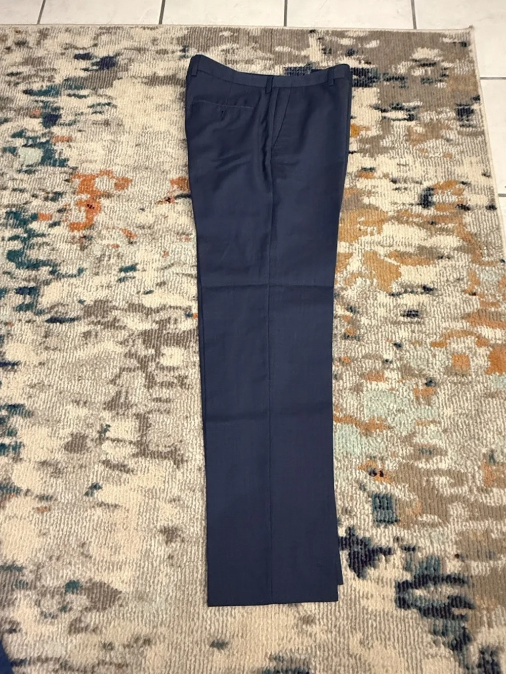 J Crew Thompson Slim Fit men's suit dress pant 32 slacks trousers dark gray blue
