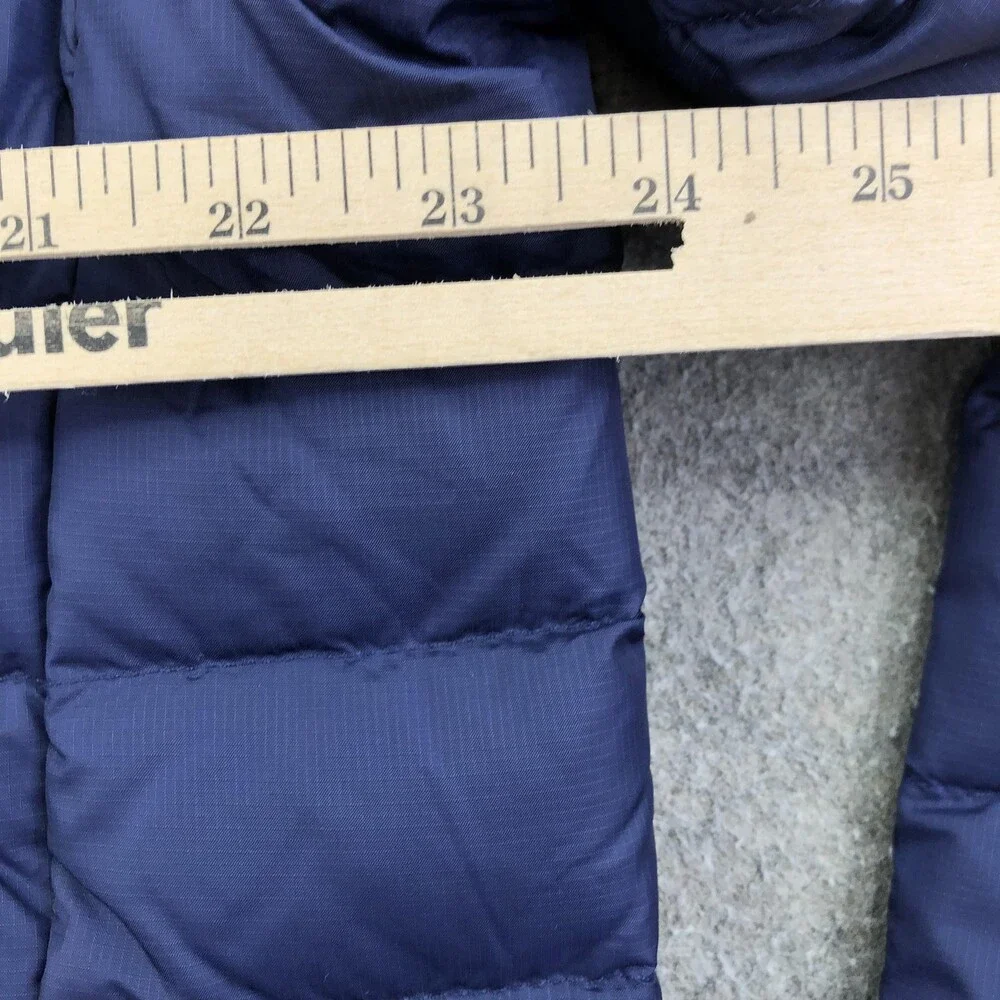 The North Face Jacket Mens Large Blue Puffer Full Zip Insulated Outdoor Warm