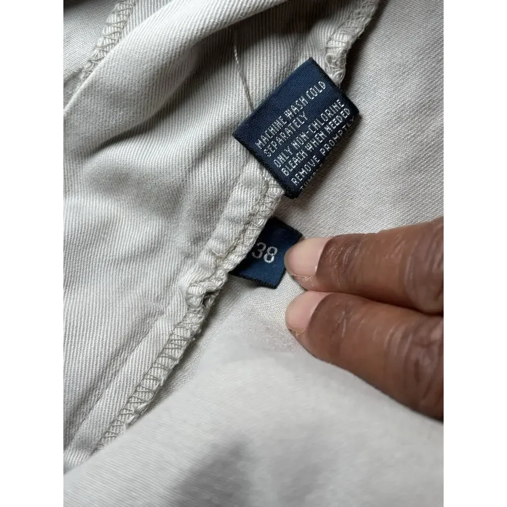 Polo Ralph Lauren Classic Chino 67 Cargo Shorts Men’s 38 Beige 100% Cotton