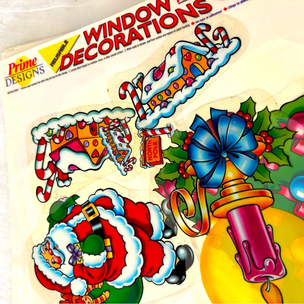 Static cling window Christmas decals. Reusable. Lots of‎ different designs