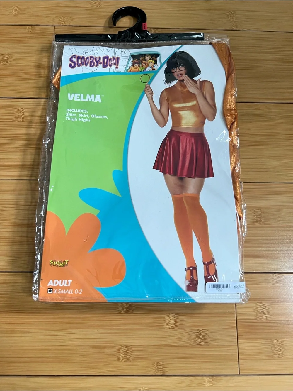 Spirit Velma Costume Set in Orange and Red XS