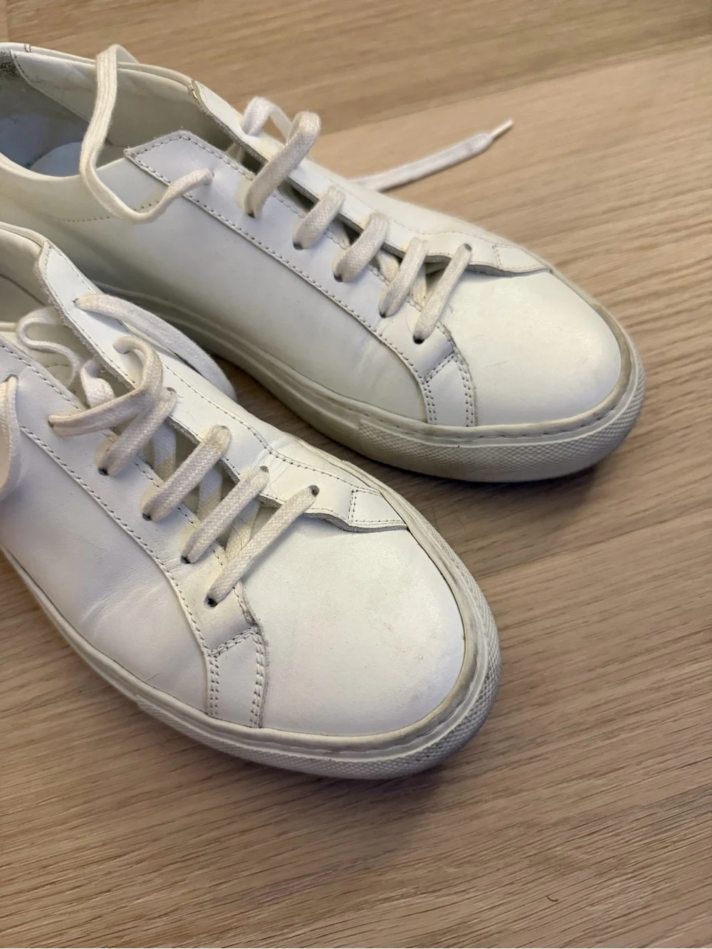 Women's Classic White Leather Sneakers