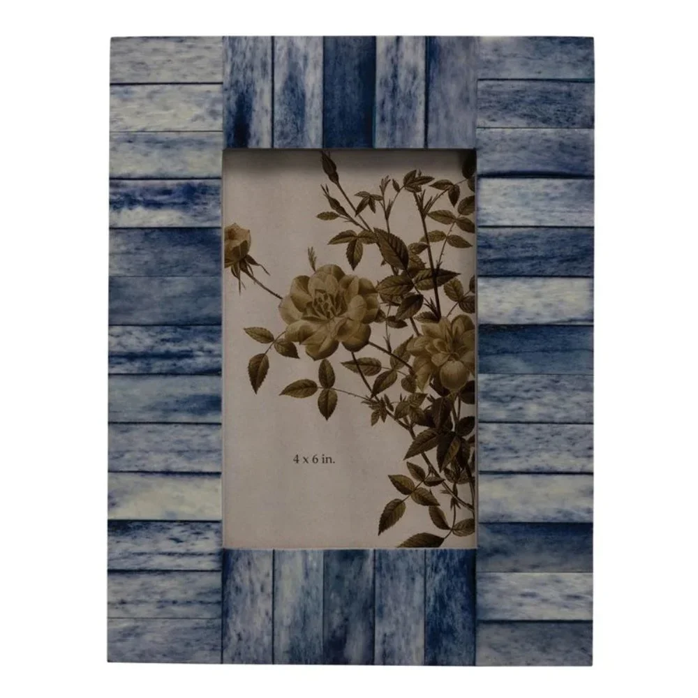 Creative Co-Op Blue Wood & Bone 4