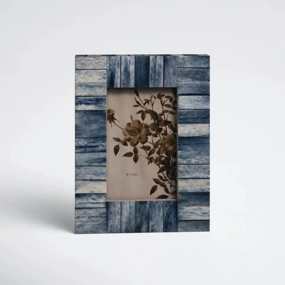 Creative Co-Op Blue Wood & Bone 4