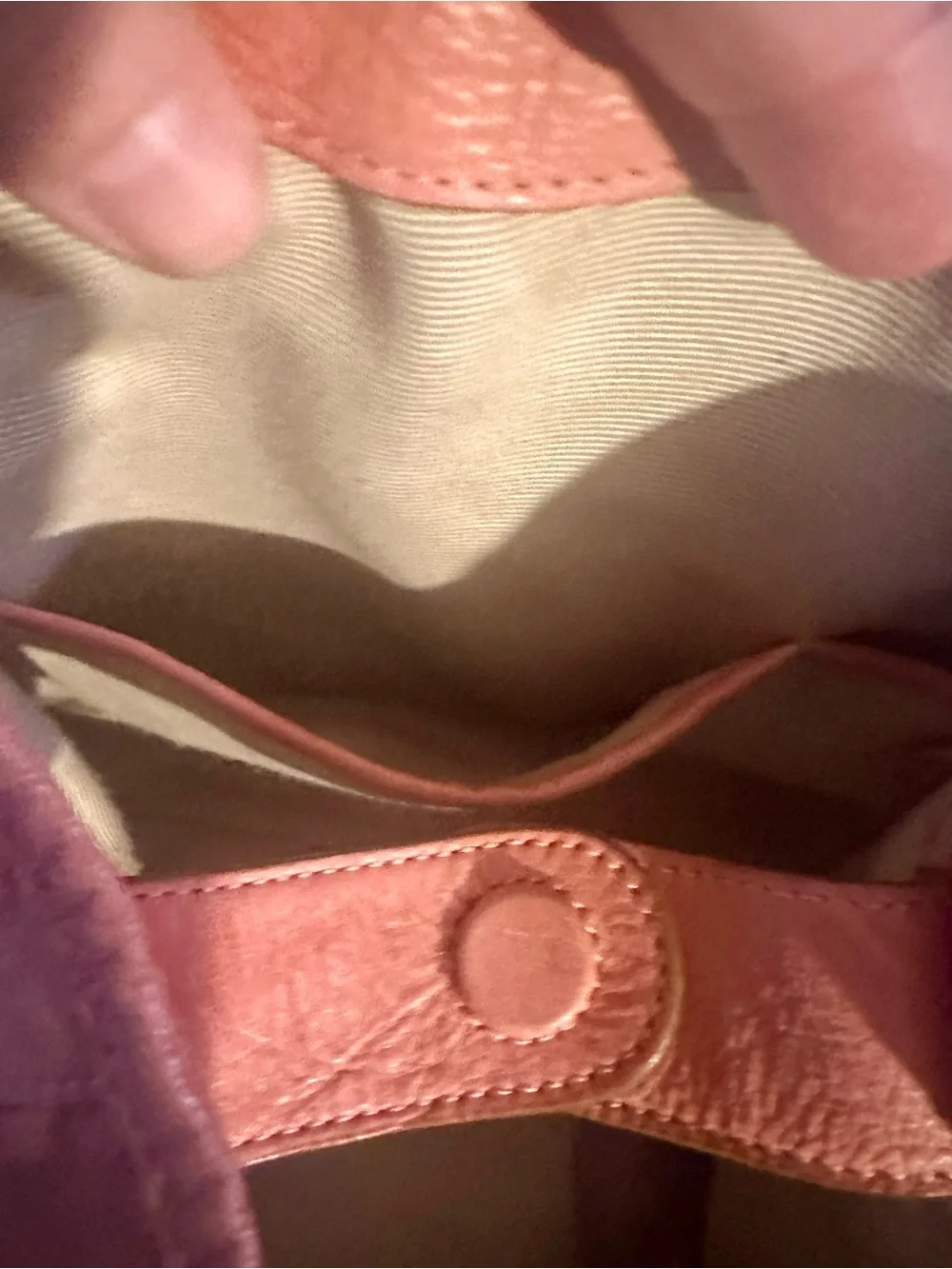 Talbots Leather Hobo in Dusty Salmon