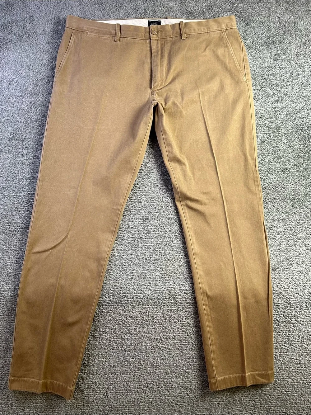 J CREW 484 Stretch  Flat Front Chino Pants 36x32 Lot of 3 Brown Black Khaki
