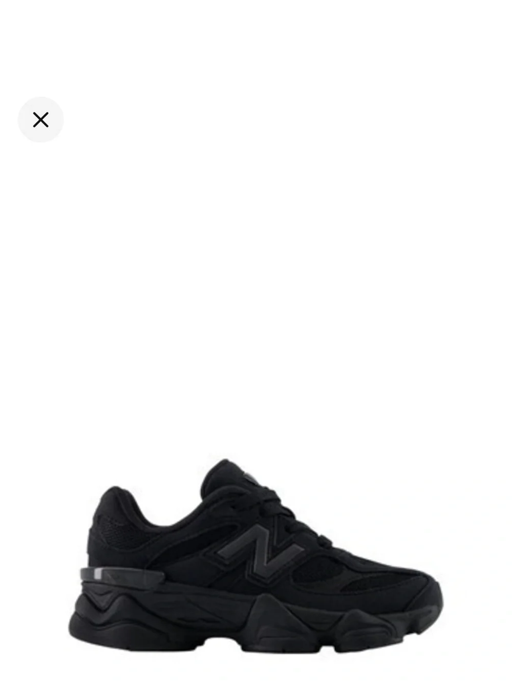 New Balance Black Mesh & Suede Chunky Sneaker