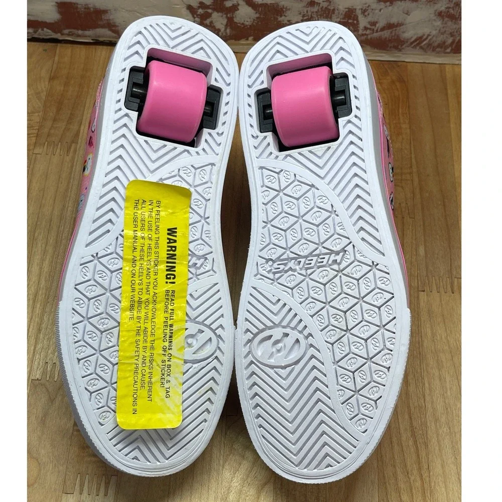 Heelys Pro 20 Prints Pink Rainbow Cloud Skate Shoes Youth Size 2 10335 NEW