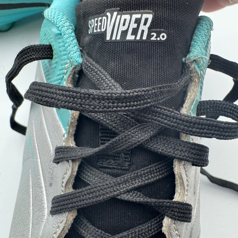 DSG Speed Viper 2.0 Youth Soccer Cleats Teal Silver‎ Size 3/ Soccer Ball Size 3