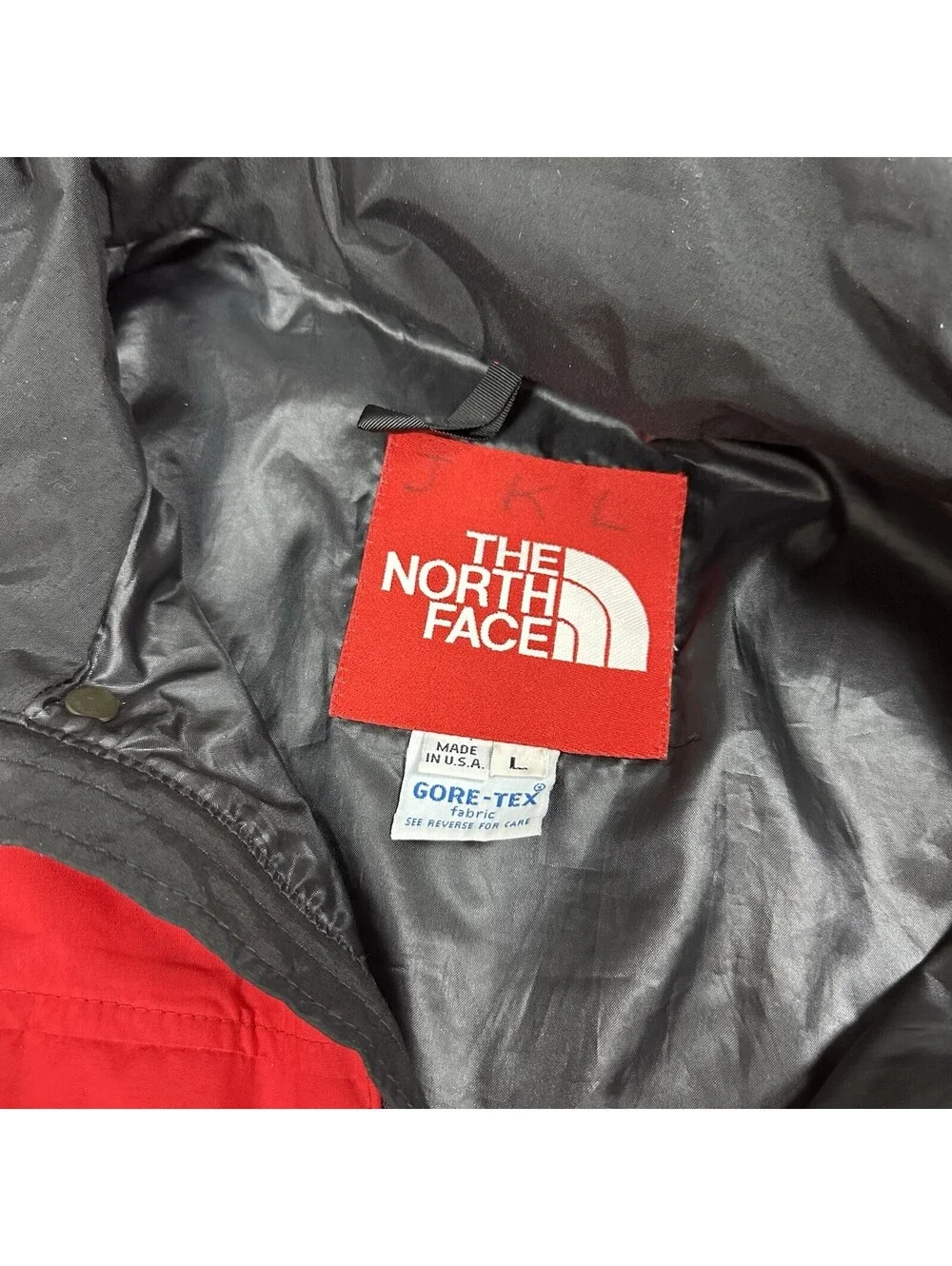 VTG 90s The North Face Gore-Tex Mountain Parks Light Ski Jacket Large Red Chore