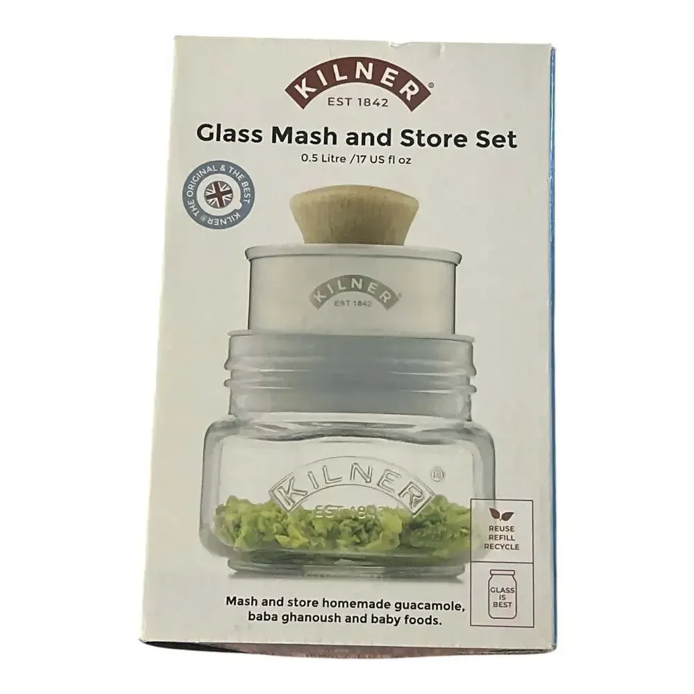 Kilner Create & Make Glass Mash and Store Set (0.5 Litre/17 US fl oz)