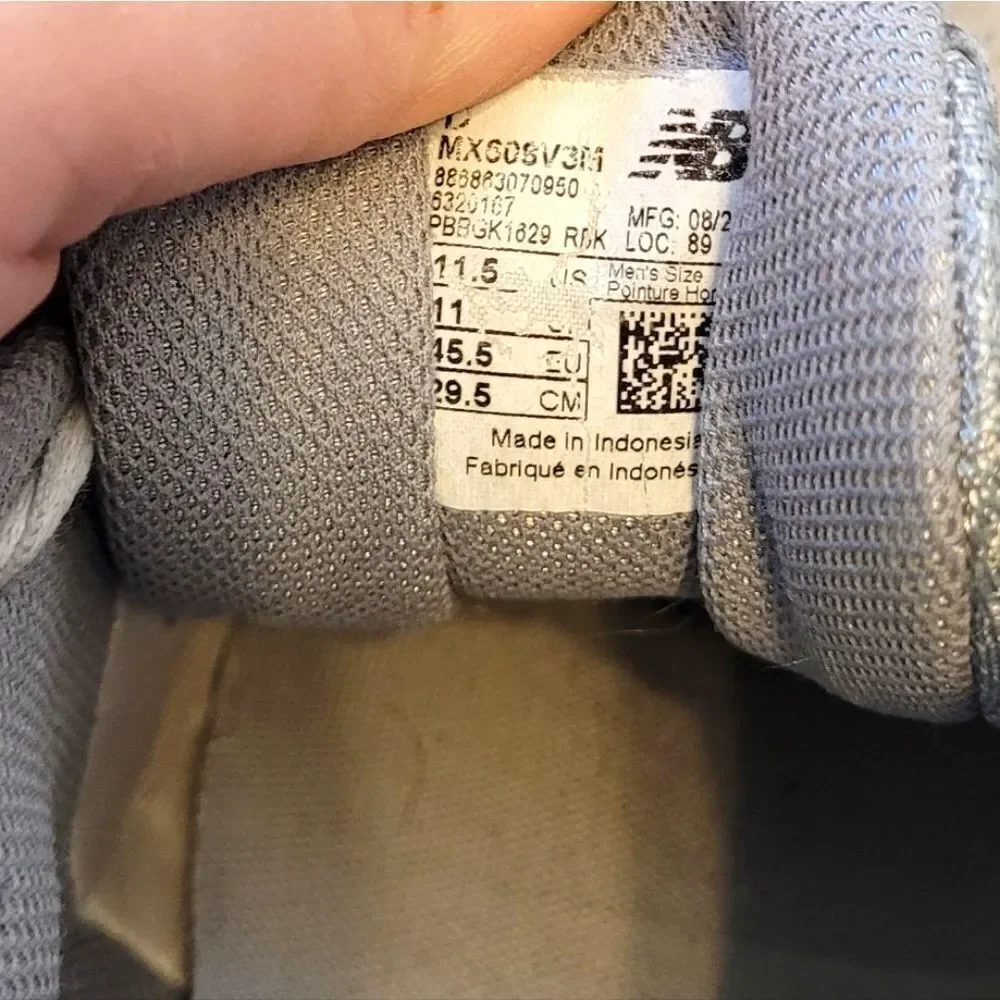 New Balance size us