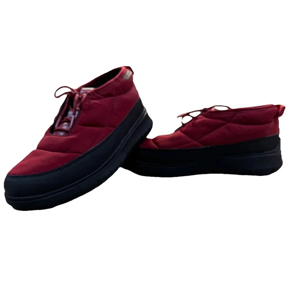 Cole Haan‎ Zerogrand Mens 8M Red Puffer Quilted Lace Up Booties C36255