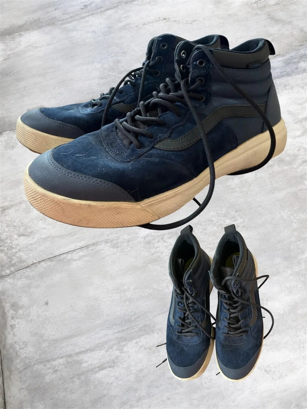 Vans Men's Navy High-Top Casual Sneakers - Lace-Up Comfort