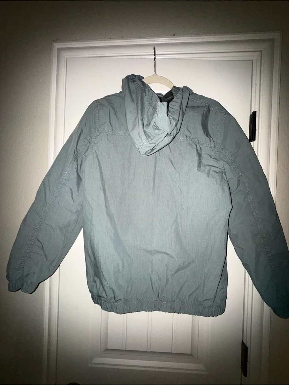 Army Green Windbreaker Jacket with Hood