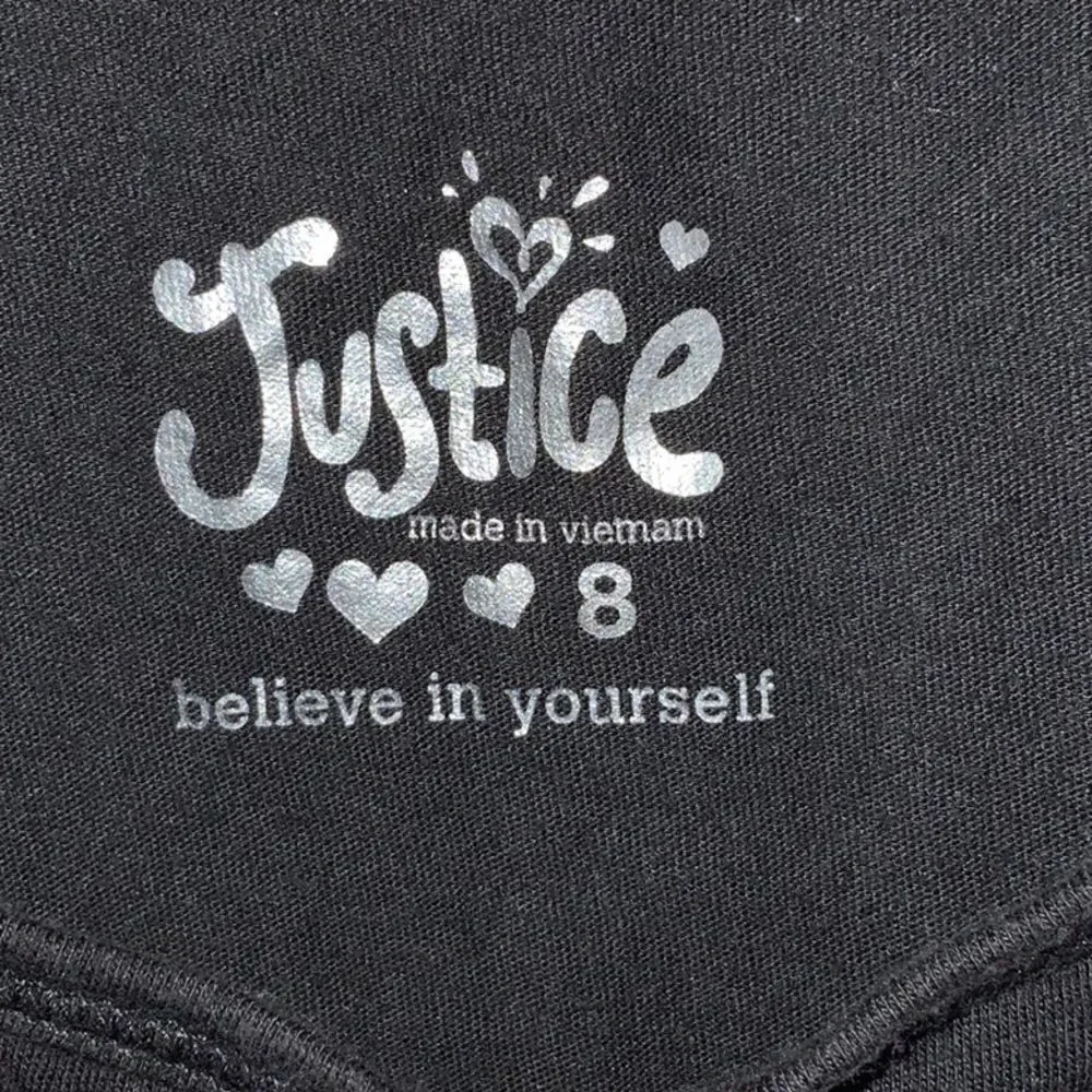 Justice girls black