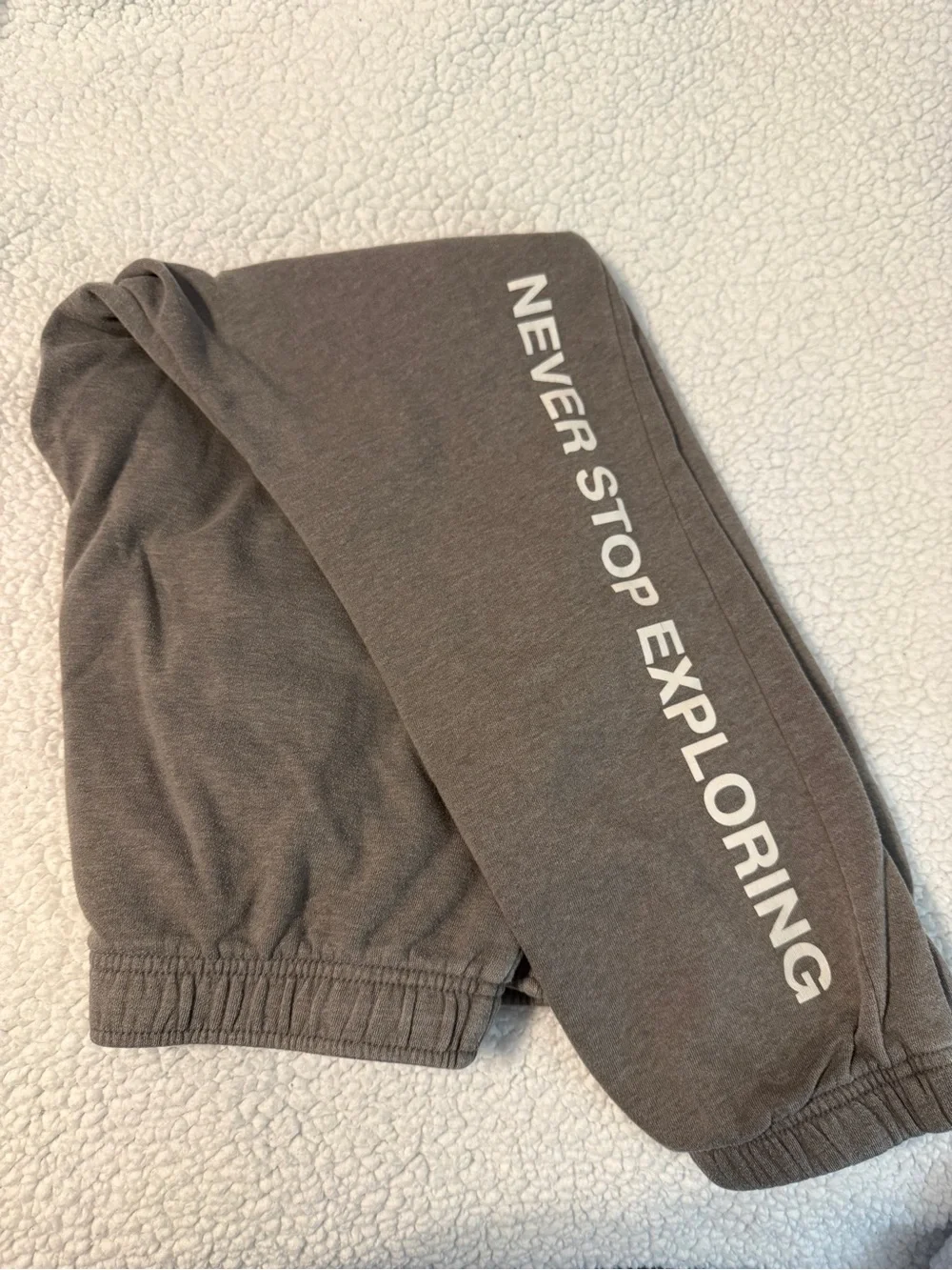 The North Face Mens Charcoal Gray Joggers with Logo