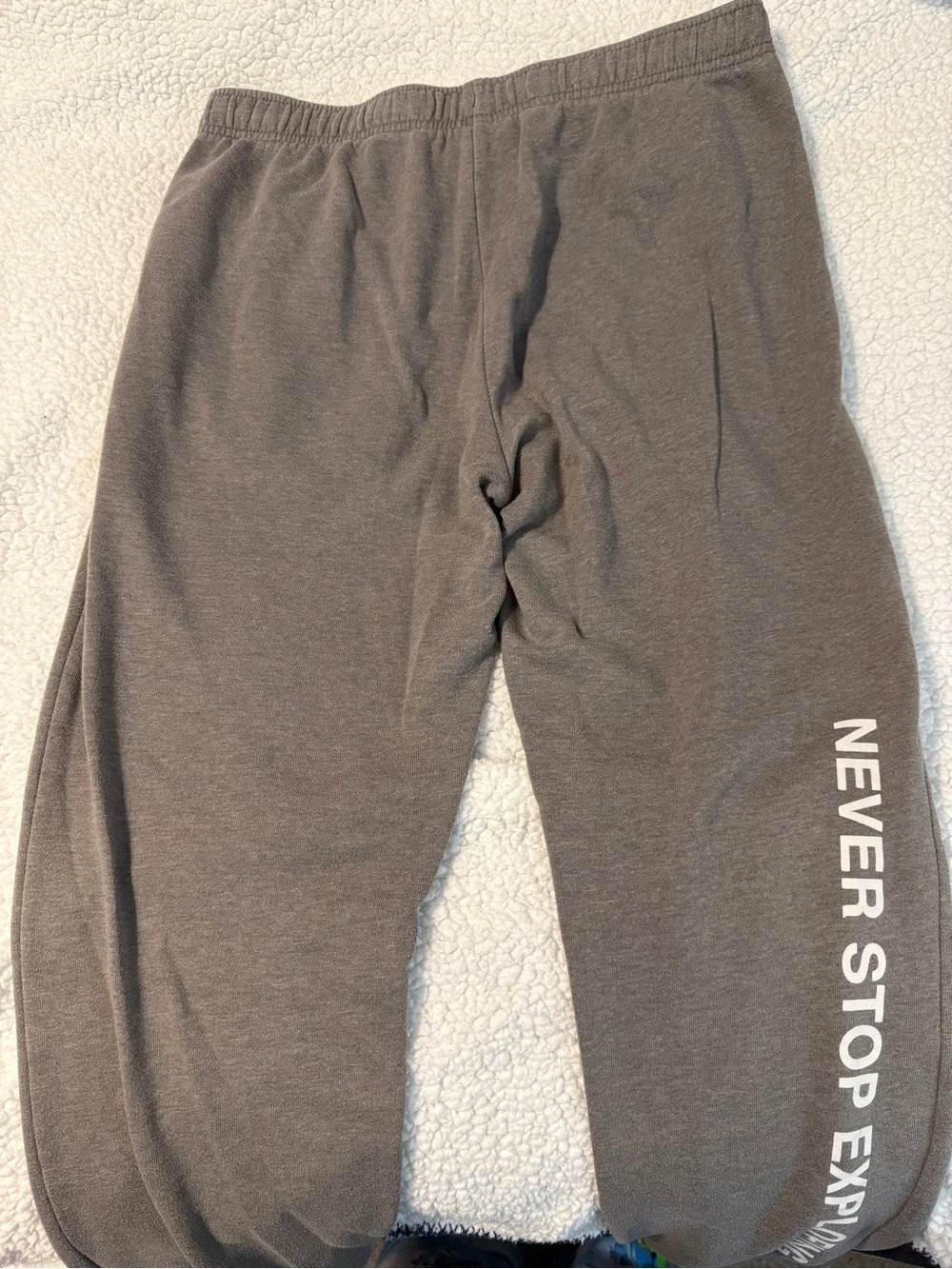 The North Face Mens Charcoal Gray Joggers with Logo