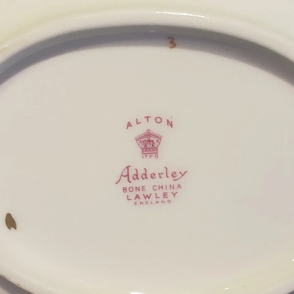 Vtg. Adderley Fine Bone China ALTON 9