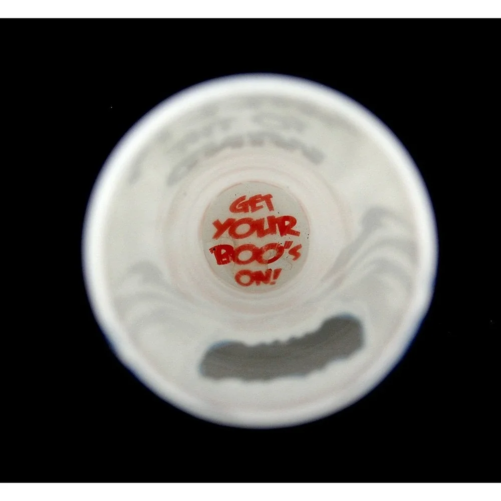 Hand Painted Ghost Pilsner Pint Glass - Three Sheets to the Wind - Halloween‎