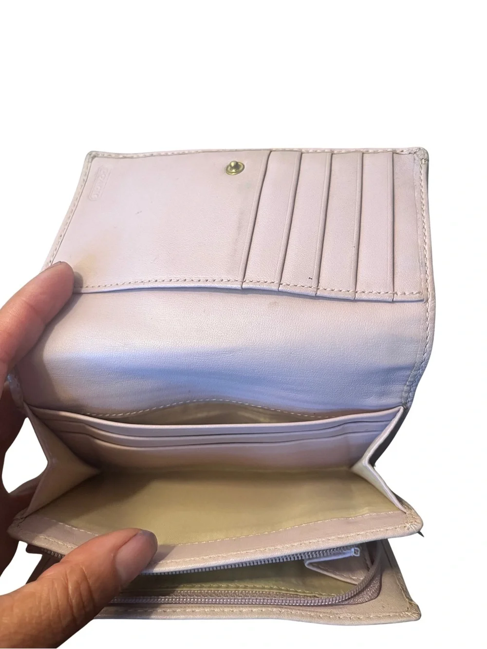Coach Pink SoHo Leather Wallet