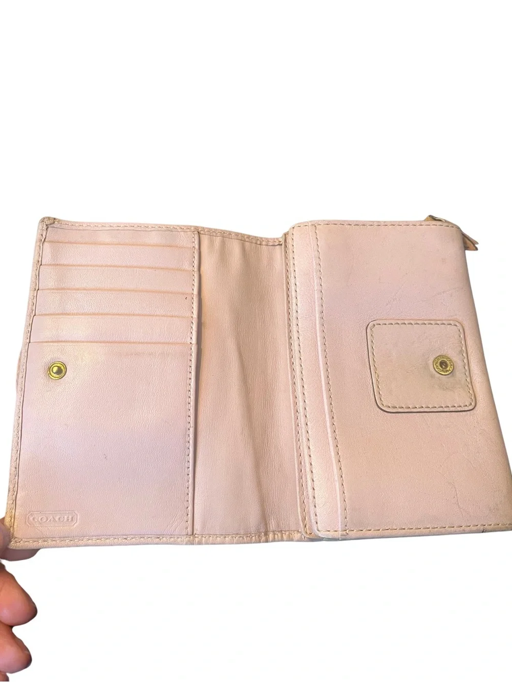 Coach Pink SoHo Leather Wallet