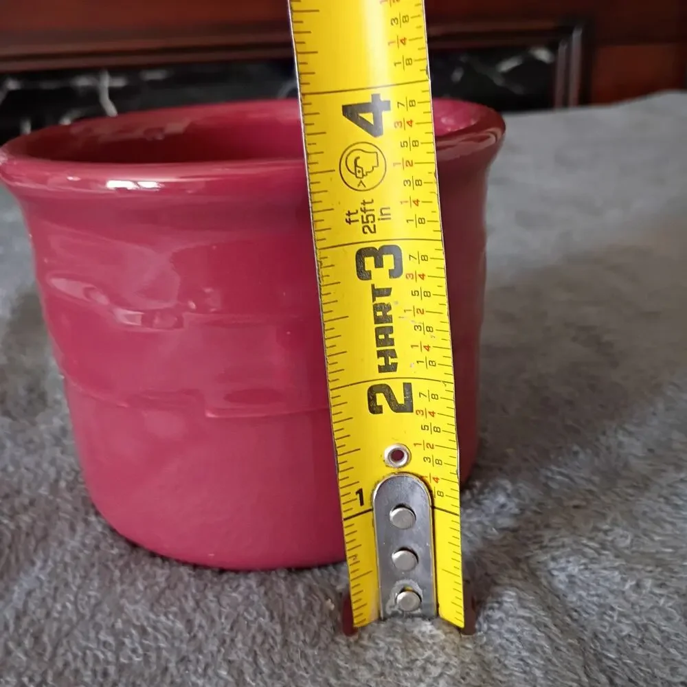 longaberger pottery bowls Red