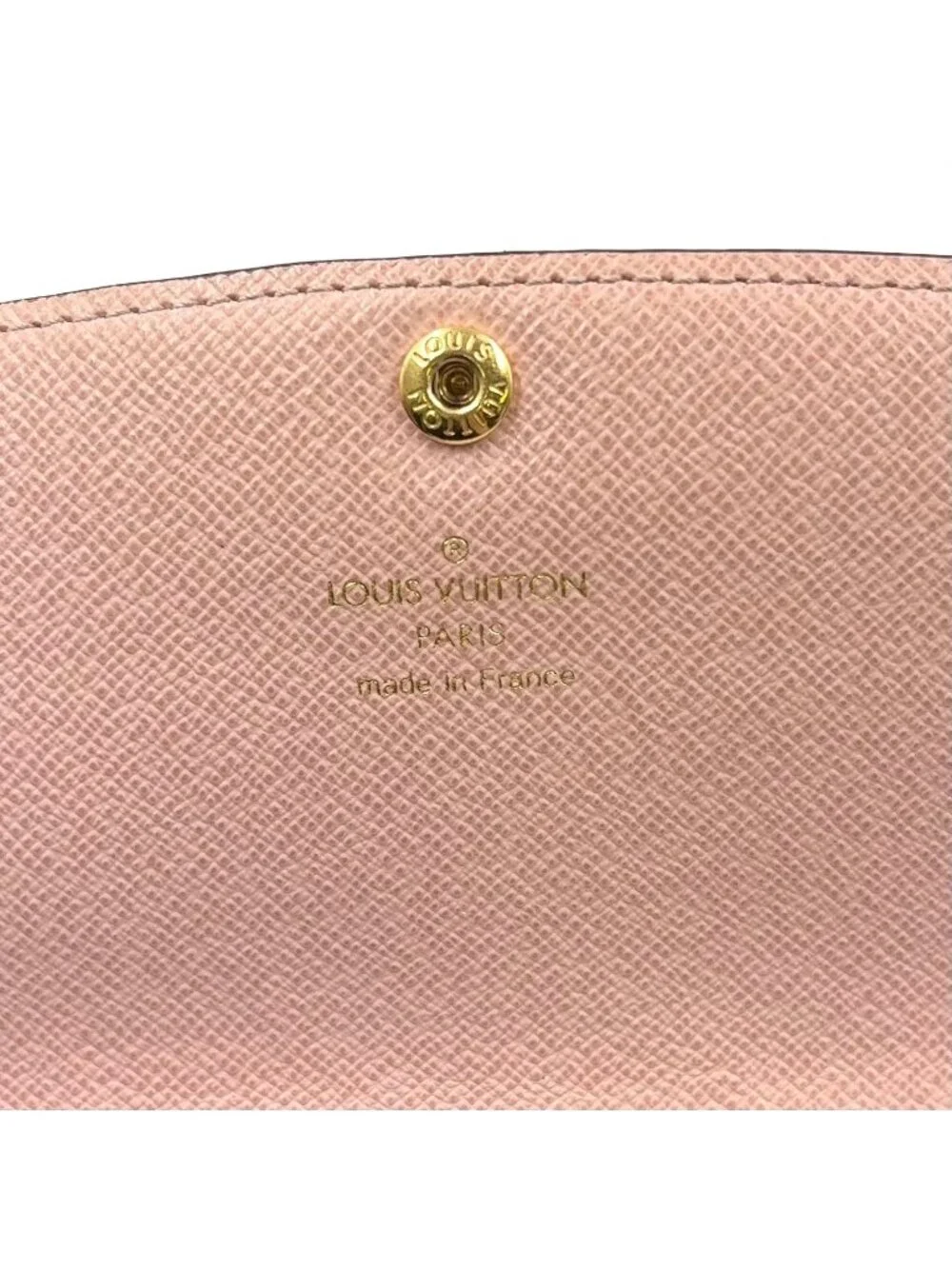 Louis Vuitton Portefeuille Emily Monogram Initials Leather Brown Light Pink