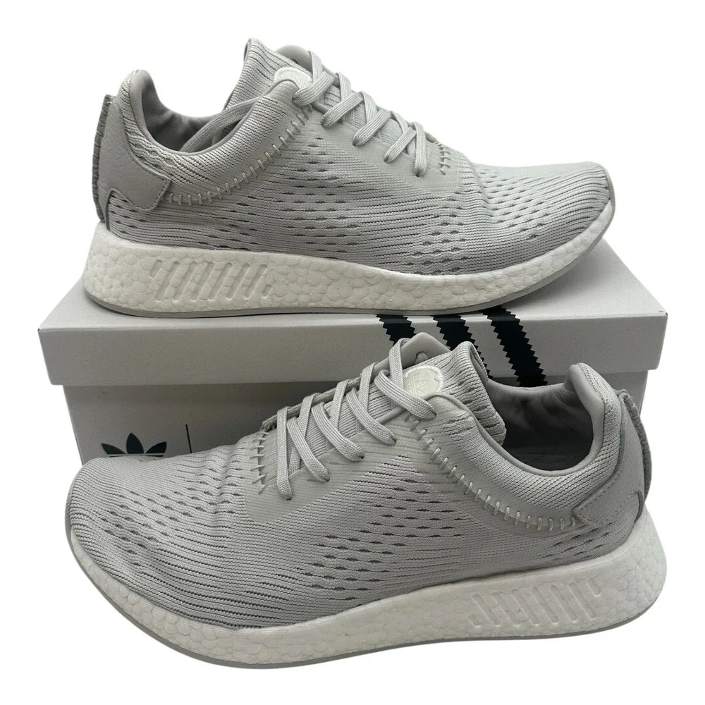 Adidas Originals Wings & Horns WH NMD_R2 Shoes Mens Sz 10.5 Grey Sneakers BB3118