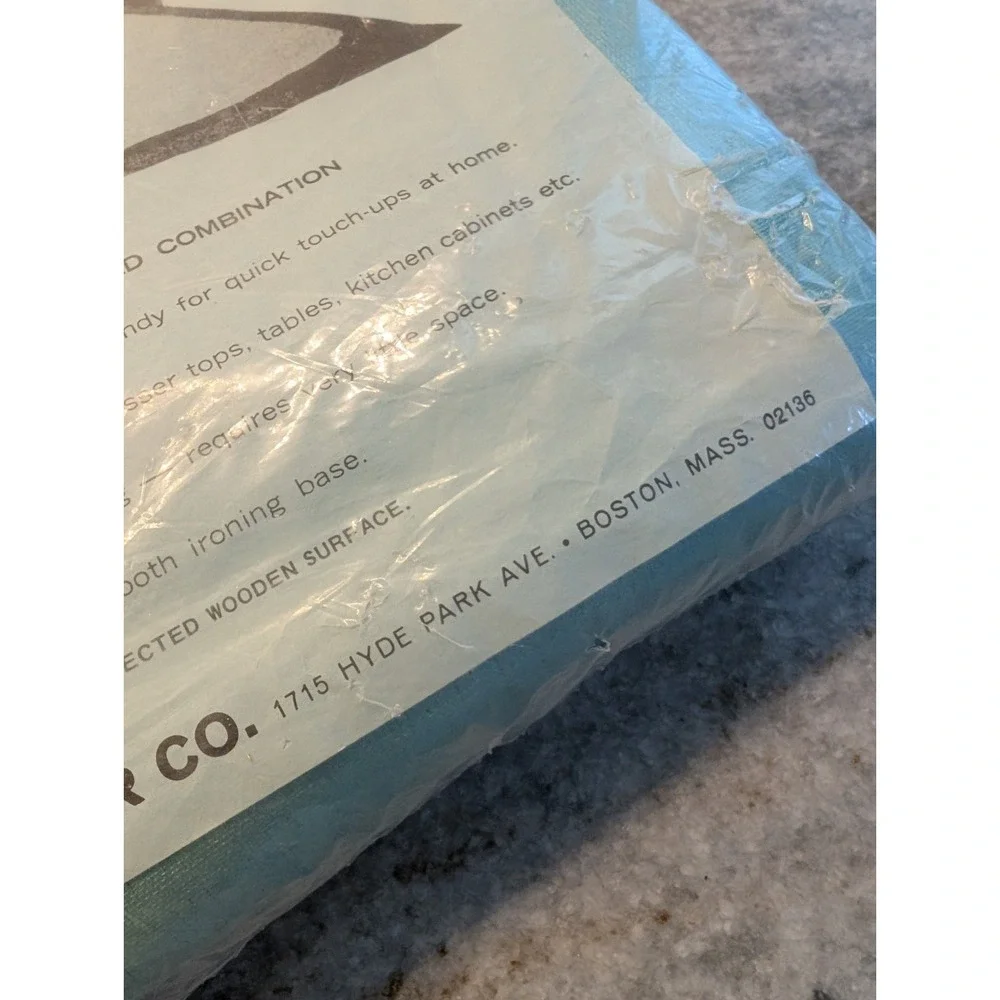 Vintage Traveler's Teflon Ironing Cover-Pad Mint Metallic Gustin‎ Kramer Co