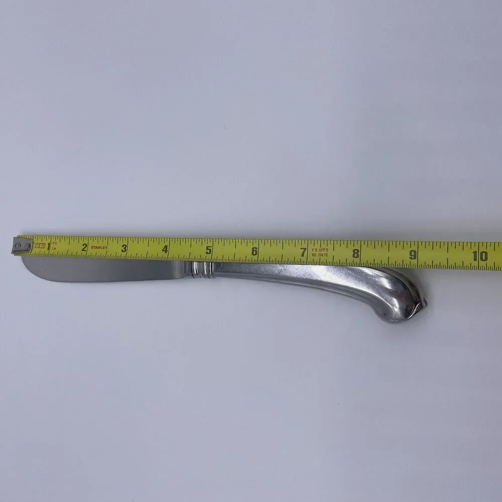 Set of 5 Gorham Colonial Tipt Glossy Dinner Knives 18/8 Stainless Japan 9”