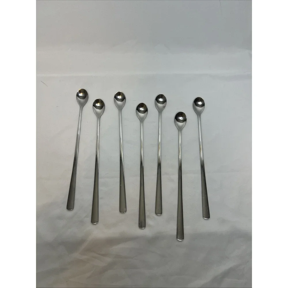 10.5-Inch Stainless‎ Steel Spoons- Ice Tea Spoons-Ice Cream Spoon- Mixed Drinks