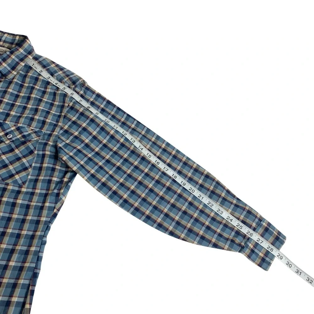 Vintage 80s‎ 90s Levi's Shirt Mens M Plaid Flap Pocket Button Western Rockabilly