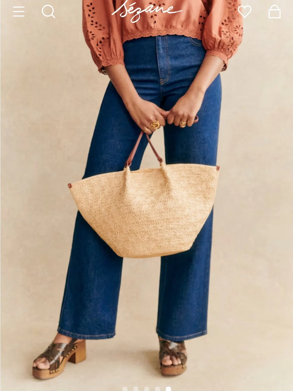 Sezane lightweight weather sold