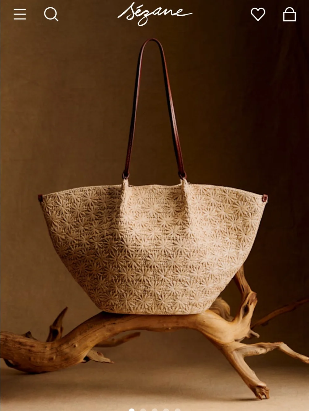 Sezane leather stylish casual