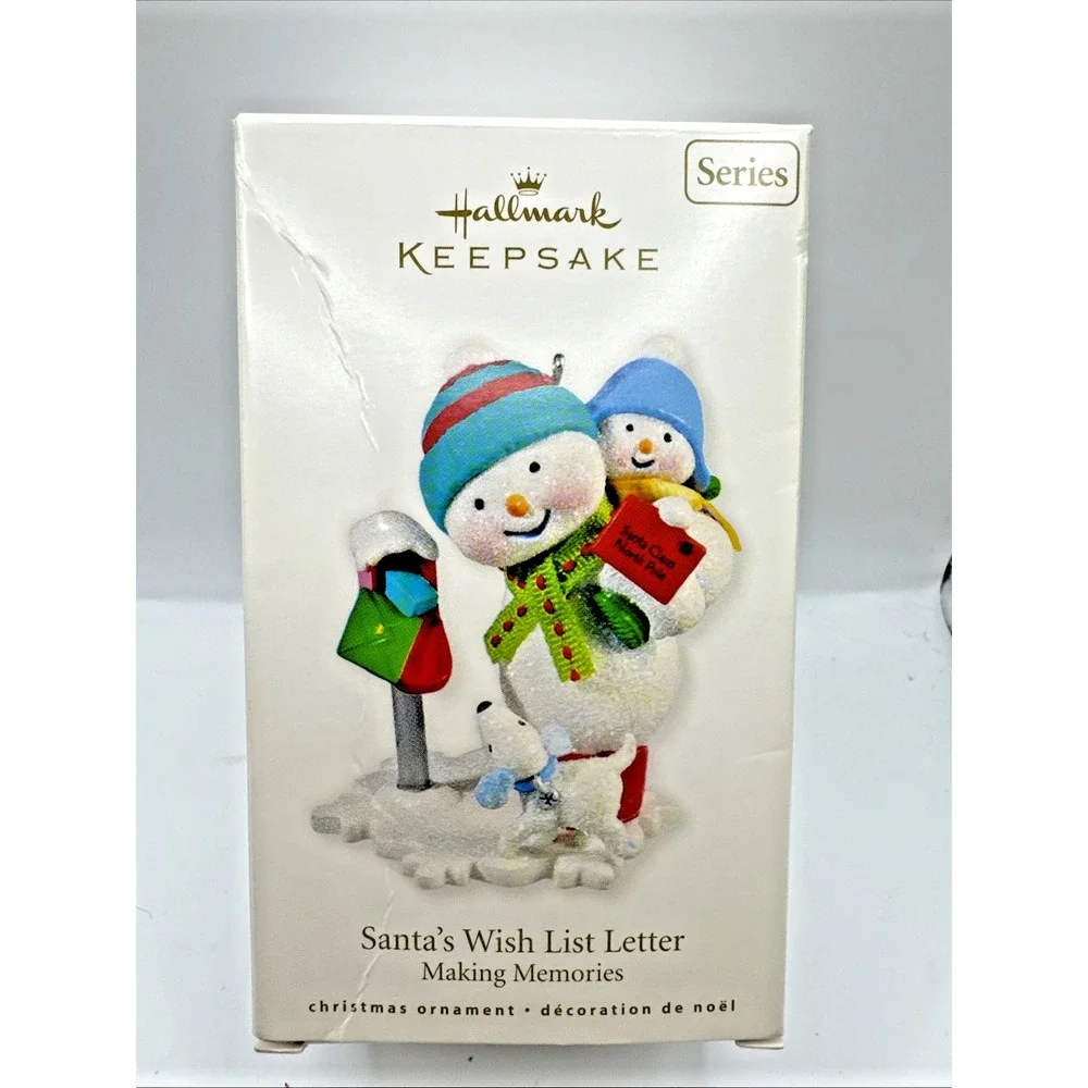 Hallmark Keepsake Ornament Santa's Wish List Letter 3rd in Series‎ 2010