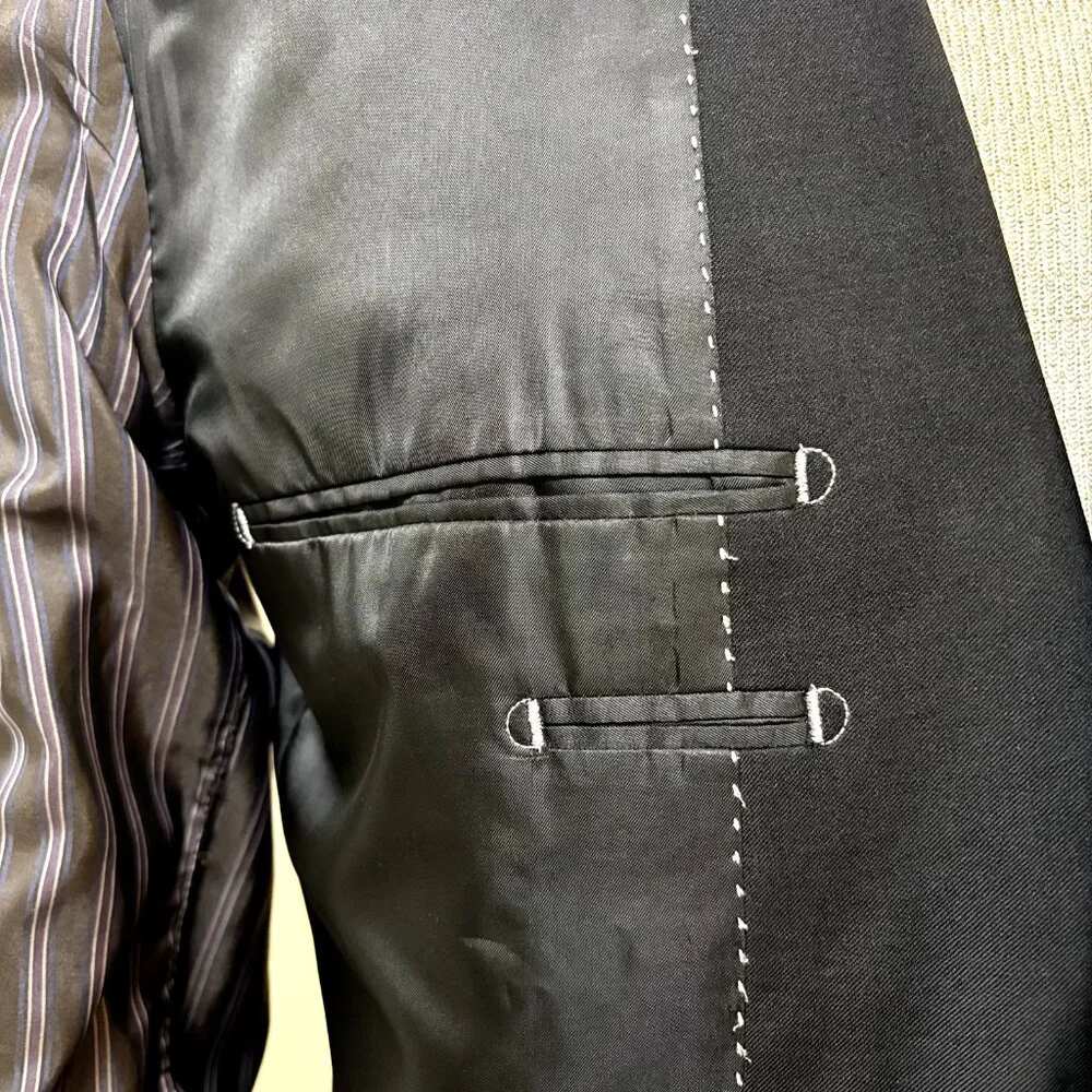 Stile Benetton Sport Coat Blazer 50 EU/40-41 US Wool‎ Blend Slim Fit Suit Jacket