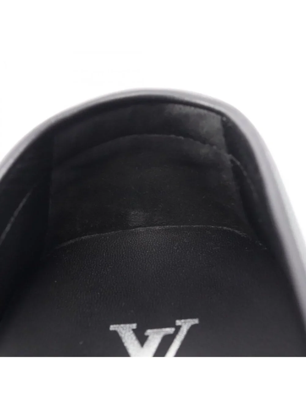 Louis Vuitton Shoes LV Driver Line Black Leather Driving