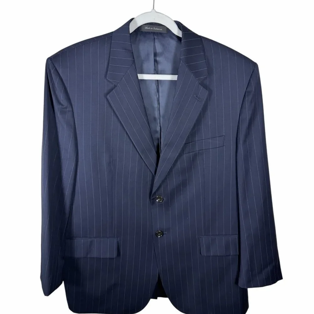 Lauren Ralph Lauren Navy Blue Pinstripe Men’s Blazer Size 42S