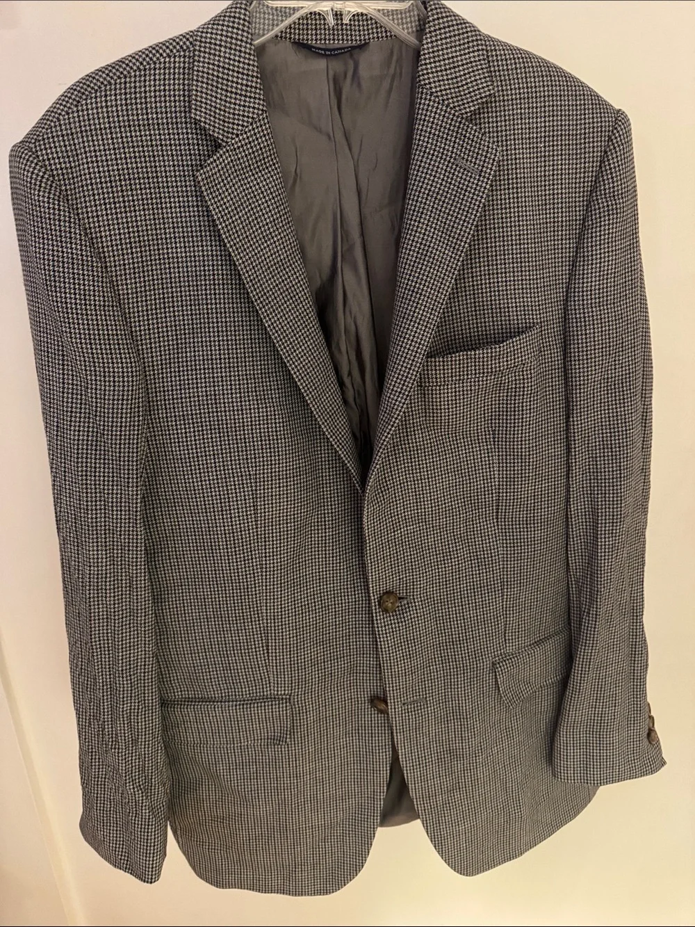 ✨Vintage✨ Men's RALPH LAUREN Black and White Houndstooth Sport Coat