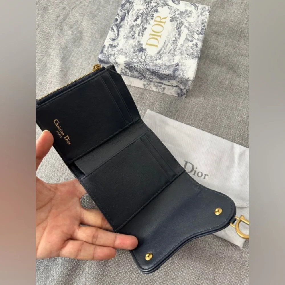 Dior compact wallet