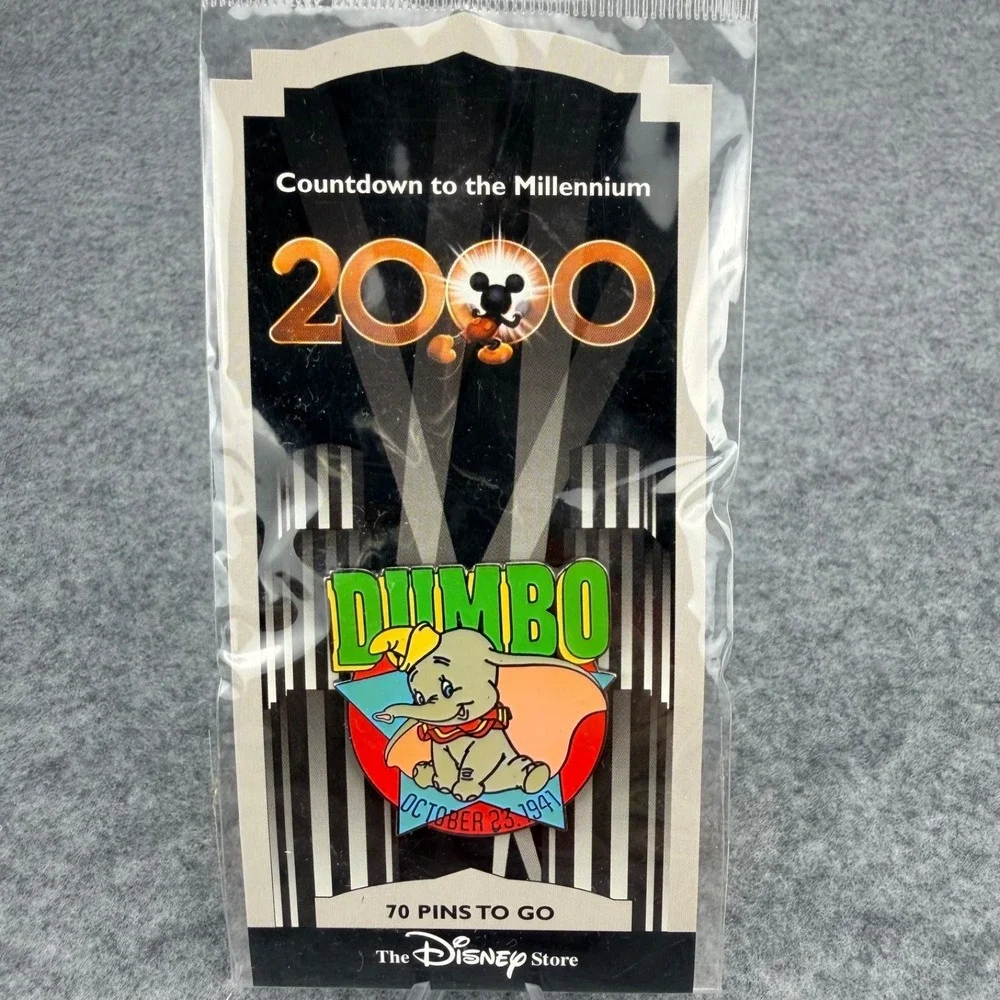 Disney Store Countdown to the Millennium 2000 Dumbo 1941 Pin 70 Pins to Go