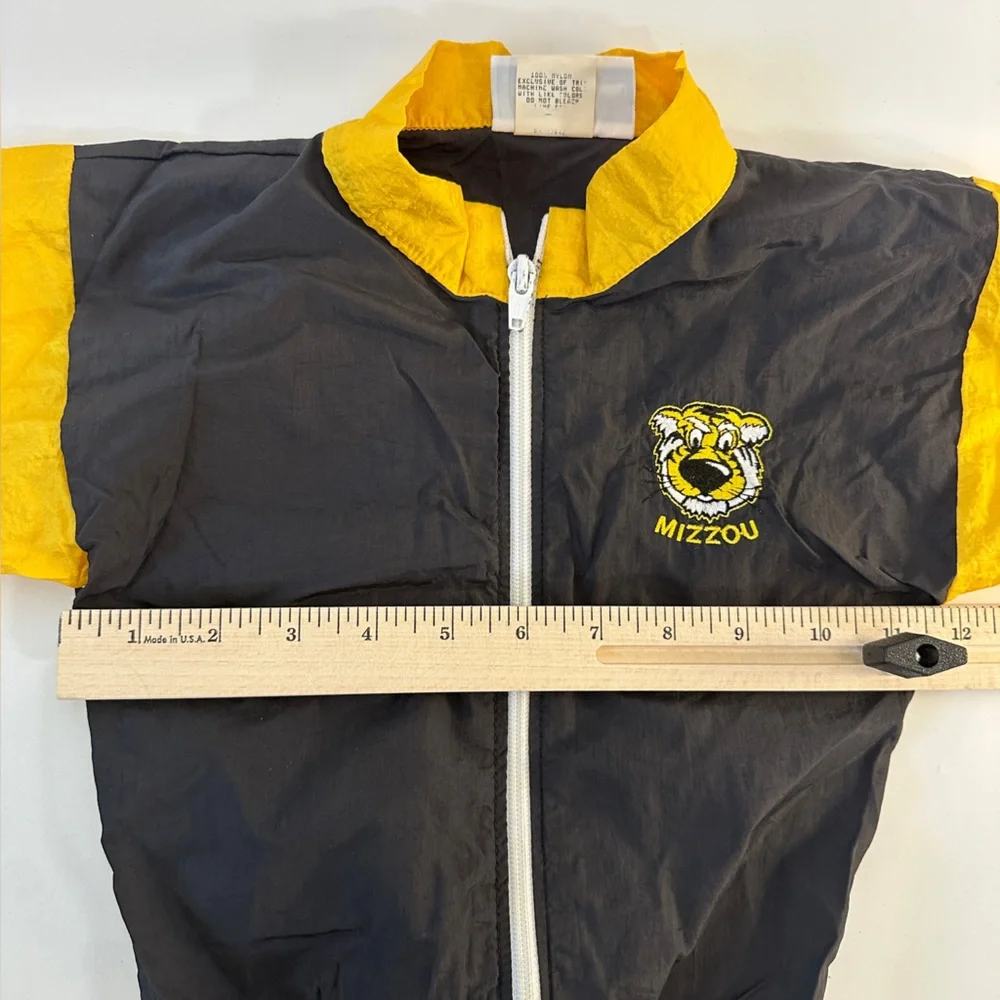 VTG Mizzou Tiger Toddler 2T Sports‎ Windbreaker Made in USA MU