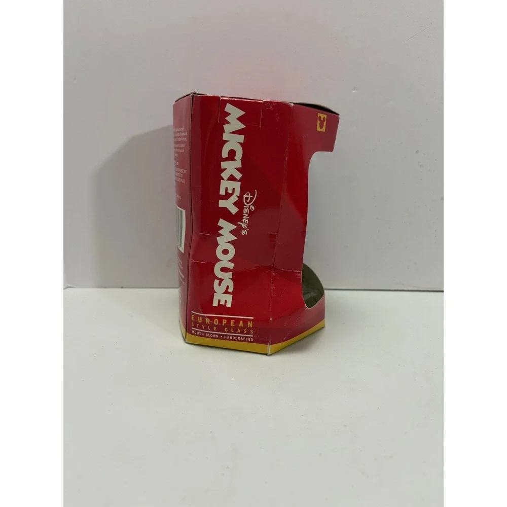 Vtg 2000 Disney Mickey Mouse‎ Christmas Ornament Blown Glass Energizer Giveaway