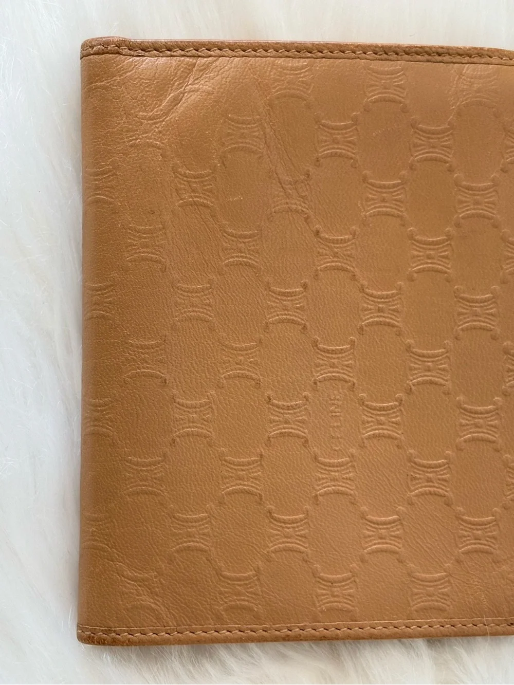 Celine Kisslock Wallet with Triomphe‎ Embossing