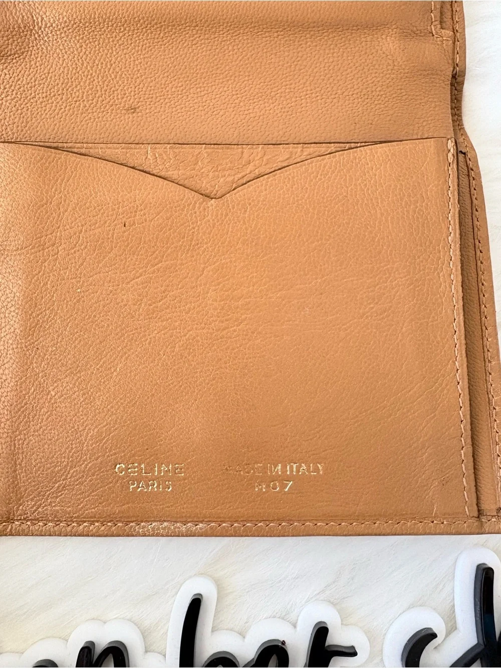 Celine Kisslock Wallet with Triomphe‎ Embossing