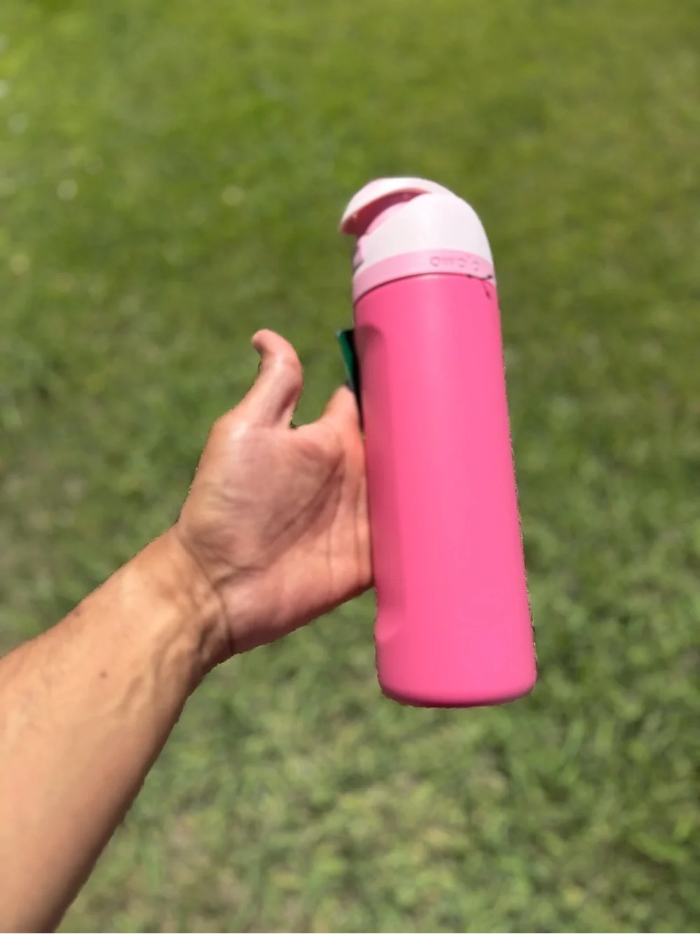 Owalo + Starbucks Pink Insulated Travel Bottle