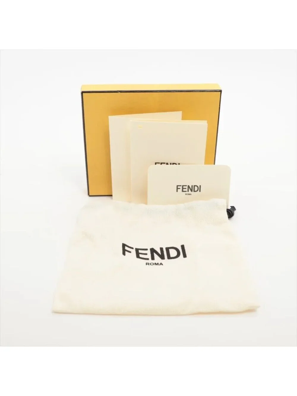 Fendi Zucca Roma Leather Coin Purse Compact