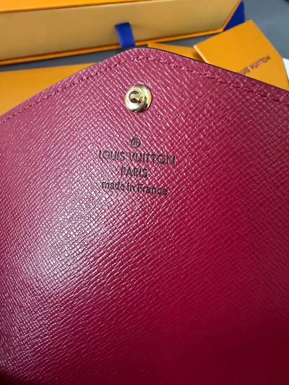 Louis Vuitton Monogram Continental Wallet with Burgundy Interior